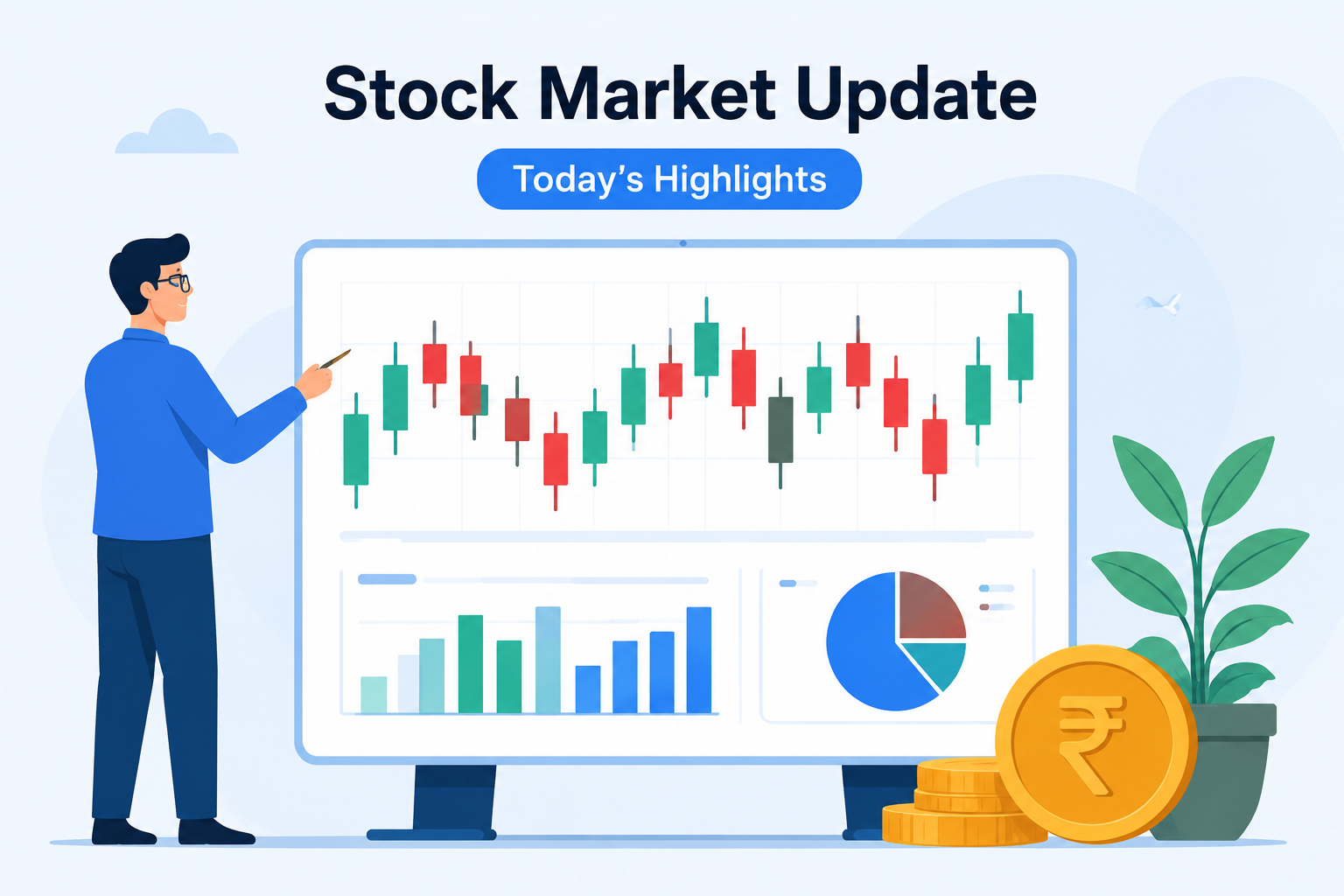 Markets Rebound as Earnings Split; NTPC, IDFC First and Laurus Lead